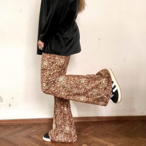 Calza Oxford print