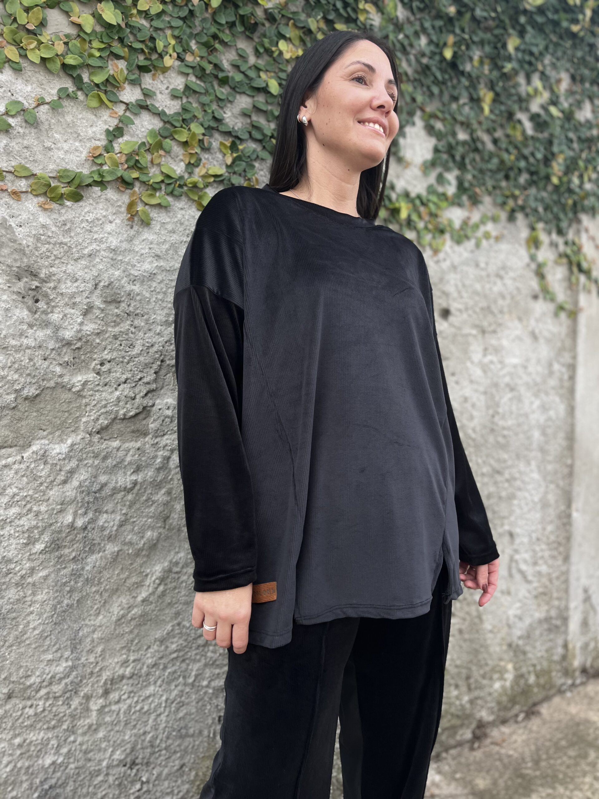 Remeron Calma oversize - negro - Imagen 3