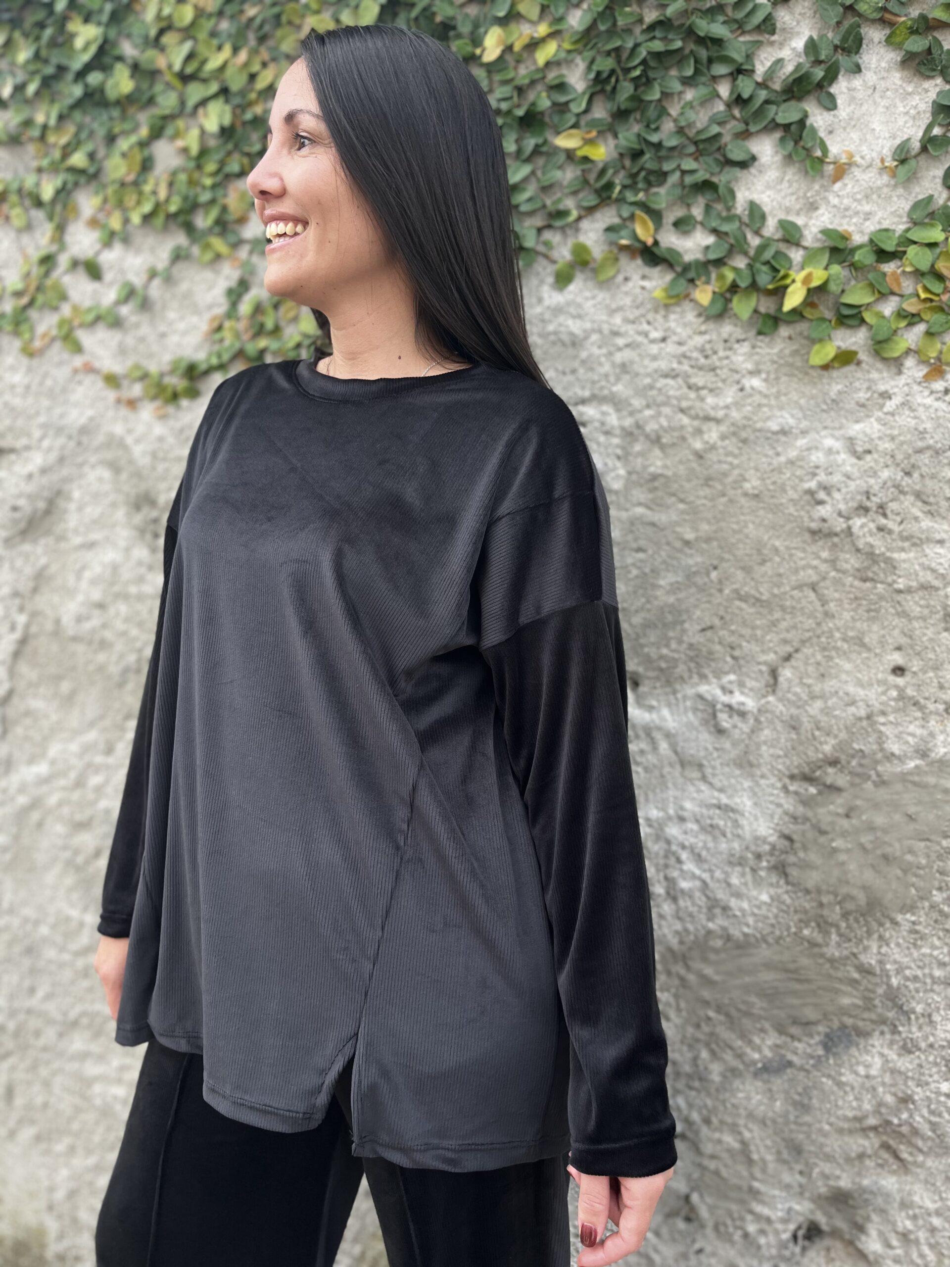 Remeron Calma oversize - negro - Imagen 2